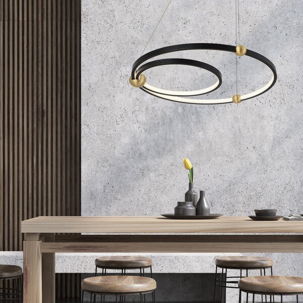 TooLight Stropné svietidlo Black Ring APP692-30-50