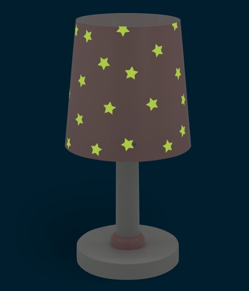 Dalber 82211S - Detská lampička STAR LIGHT 1xE14/40W/230V ružová