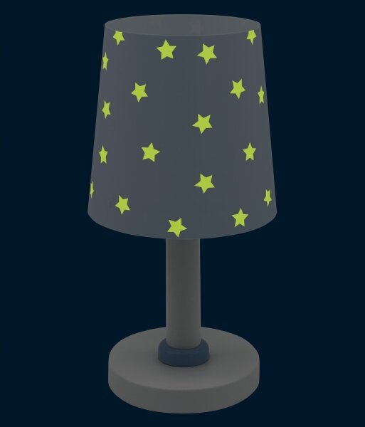 Dalber 82211T - Detská lampička STAR LIGHT 1xE14/40W/230V modrá