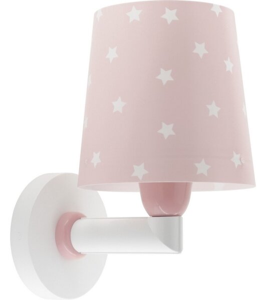 Dalber 82219S - Detské nástenné svietidlo STAR LIGHT 1xE27/60W/230V ružová