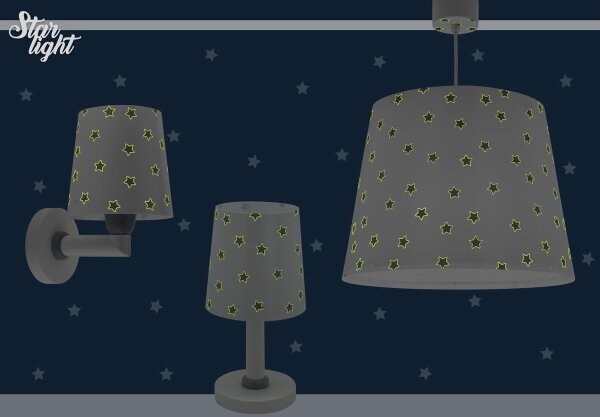 Dalber 82219B - Detské nástenné svietidlo STAR LIGHT 1xE27/60W/230V biela