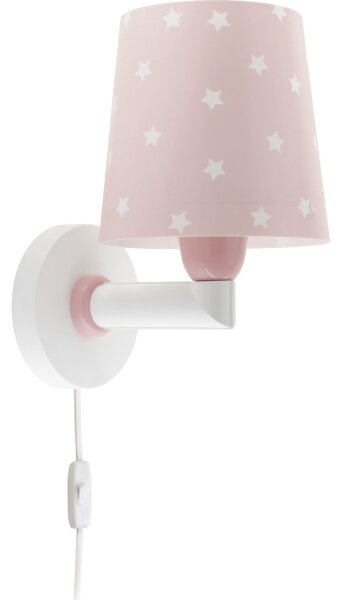 Dalber 82219S - Detské nástenné svietidlo STAR LIGHT 1xE27/60W/230V ružová