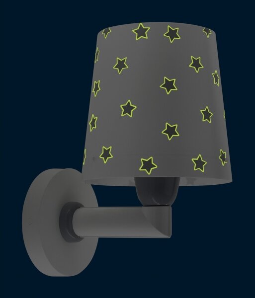 Dalber 82219B - Detské nástenné svietidlo STAR LIGHT 1xE27/60W/230V biela