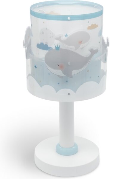 Dalber 61171T - Detská lampička WHALE DREAMS 1xE14/8W/230V modrá