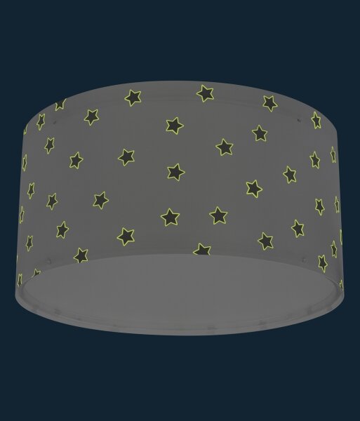 Dalber 82216B - Detské stropné svietidlo STAR LIGHT 2xE27/60W/230V biela