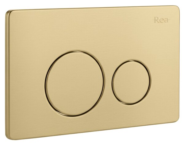 Podomietkový WC systém K011A-Q + tlačidlá I Brush Gold