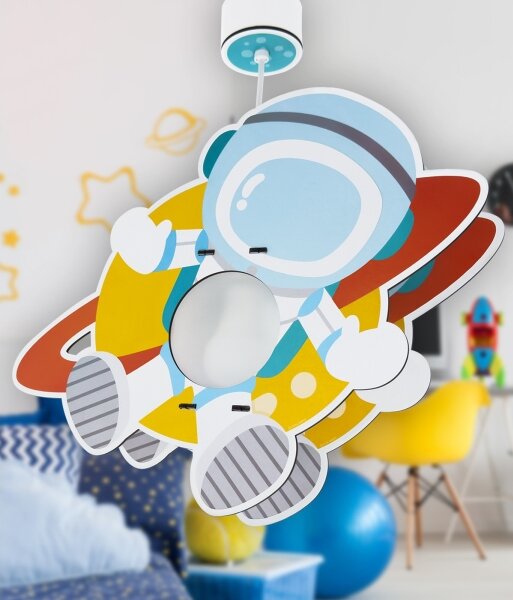 Dalber 41347 - Detský luster ASTRONAUT 1xE27/15W/230V