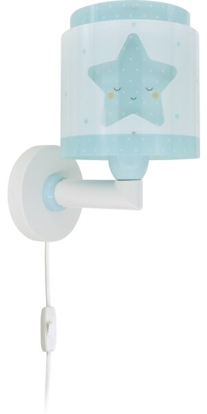 Dalber 76019T - Detské nástenné svietidlo BABY DREAMS 1xE27/15W/230V modrá