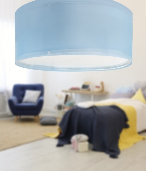 Dalber 42006T - Detské stropné svietidlo COLOR LIGHT 2xE27/15W/230V modrá