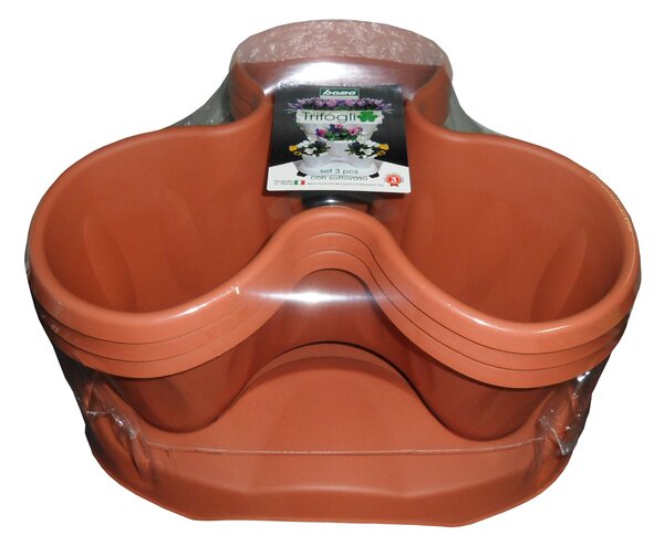 BAMA Kvetináč modulárny TRIFOGLIO, farba terracotta