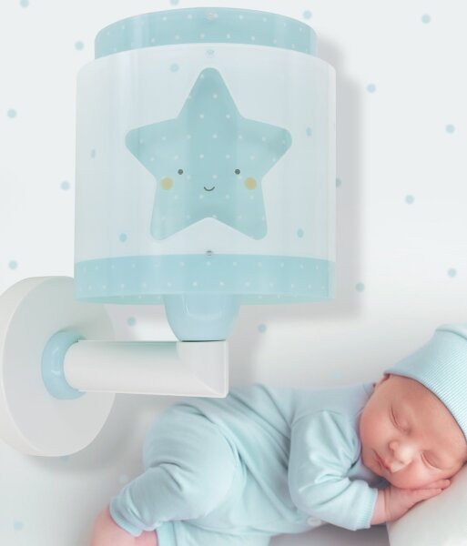 Dalber 76019T - Detské nástenné svietidlo BABY DREAMS 1xE27/15W/230V modrá