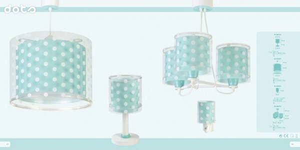 Dalber 41007H - Detský luster DOTS 3xE27/60W/230V