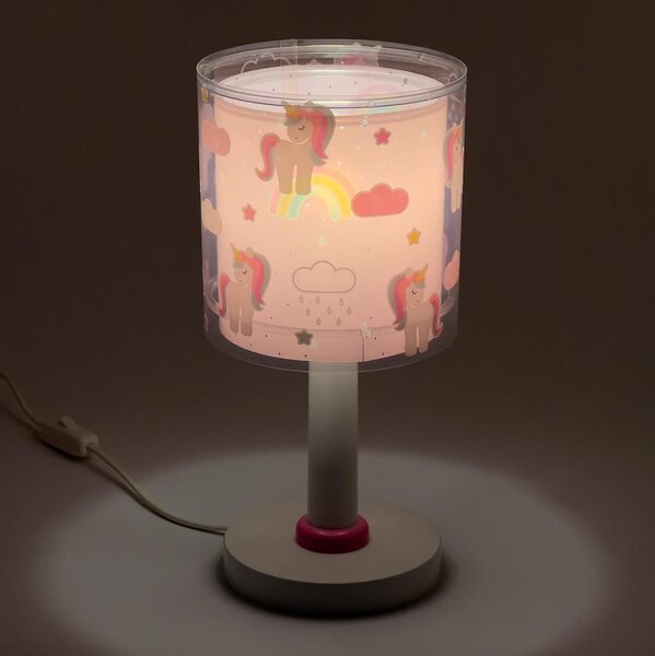 Dalber 41591N - LED detská lampička UNICORNS 1xG4/4W/230V ružová
