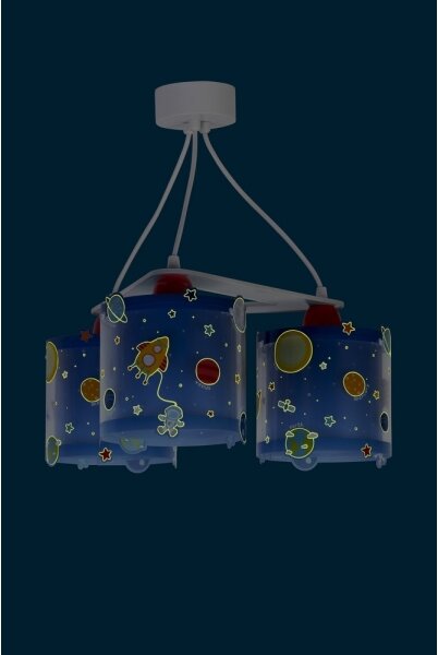 Dalber D-41344 - Detský luster PLANETS 3xE27/60W/230V