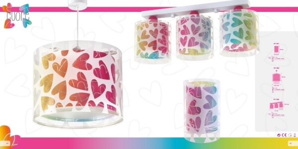 Dalber 41181 - Stolná lampa CUORE 1xE14/40W/230V