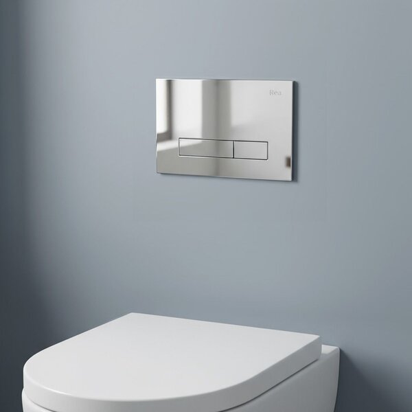 Podomietkový WC systém K011A-Q + tlačidlá HD Chrome