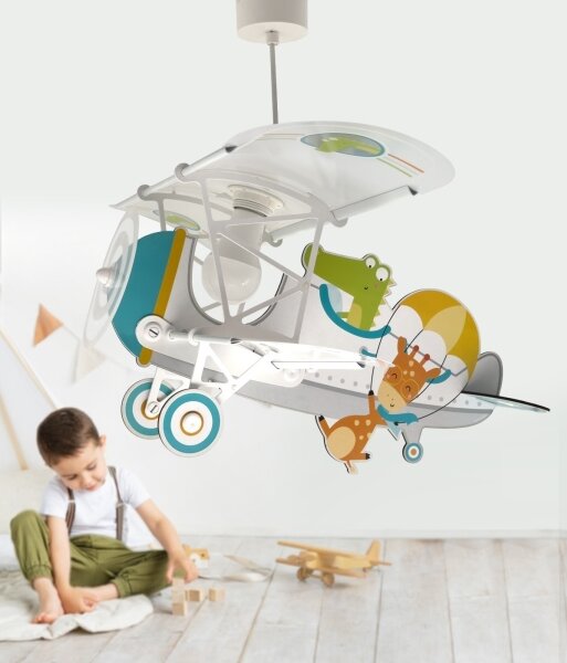 Dalber 54542 - Detský luster LITTLE CROCODILE 1xE27/15W/230V