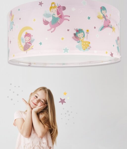 Dalber 42496 - Detské stropné svietidlo FAIRY DREAMS 2xE27/15W/230V