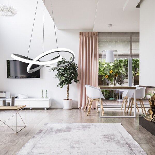 TooLight Stropné svietidlo Ring LED strieborné