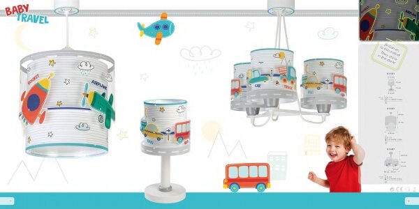 Dalber 61682 - Detský luster BABY TRAVEL 1xE27/60W/230V