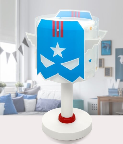 Dalber 61811N - LED detská lampička BLUE HERO 1xG4/4W/230V biela/modrá