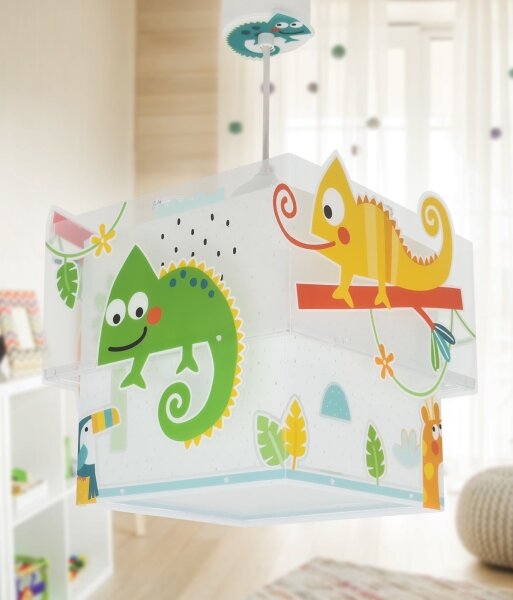 Dalber 63312 - Detský luster HAPPY JUNGLE 1xE27/15W/230V