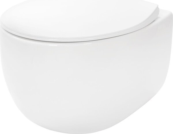 Závesná WC misa Rea LARS Duroplast White