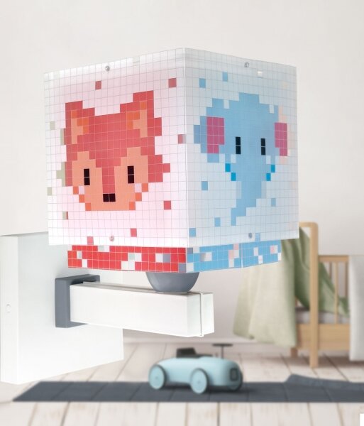 Dalber 63379 - Detské nástenné svietidlo LITTLE PIXEL 1xE27/15W/230V