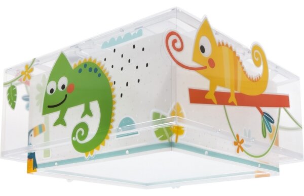 Dalber 63316 - Detské stropné svietidlo HAPPY JUNGLE 2xE27/15W/230V