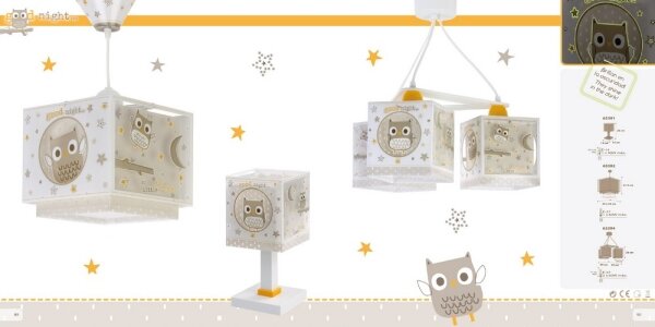 Dalber D-63394 - Detský luster GOOD NIGHT 3xE27/60W/230V