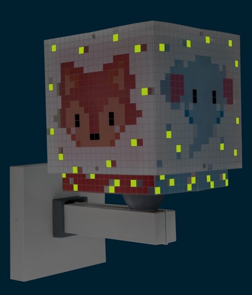 Dalber 63379 - Detské nástenné svietidlo LITTLE PIXEL 1xE27/15W/230V