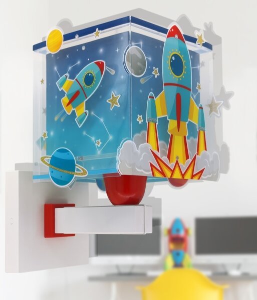 Dalber 63359 - Detské nástenné svietidlo ROCKET 1xE27/15W/230V