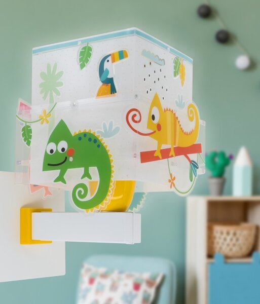 Dalber 63319 - Detské nástenné svietidlo HAPPY JUNGLE 1xE27/15W/230V