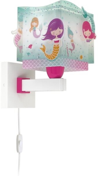 Dalber 63449 - Detské nástenné svietidlo MERMAIDS 1xE27/60W/230V