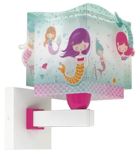 Dalber 63449 - Detské nástenné svietidlo MERMAIDS 1xE27/60W/230V