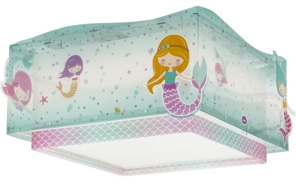Dalber 63446 - Detské stropné svietidlo MERMAIDS 2xE27/60W/230V