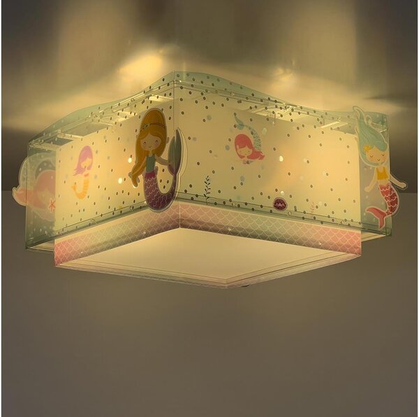 Dalber 63446 - Detské stropné svietidlo MERMAIDS 2xE27/60W/230V