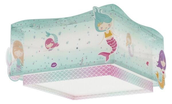 Dalber 63446 - Detské stropné svietidlo MERMAIDS 2xE27/60W/230V