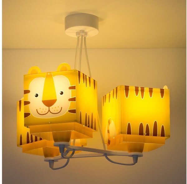Dalber 64567 - Detský luster LITTLE TIGER 3xE27/60W/230V