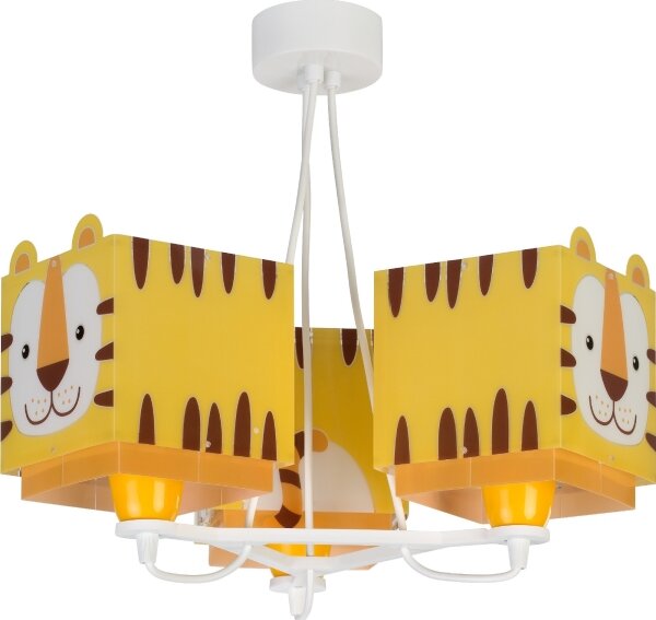 Dalber 64567 - Detský luster LITTLE TIGER 3xE27/60W/230V