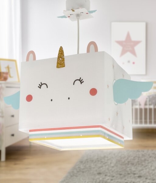 Dalber 64592 - Detský luster LITTLE UNICORN 1xE27/15W/230V