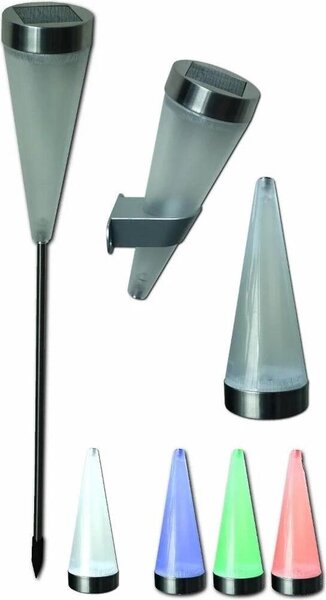 Solárna záhradná lampa Colorful POWERplus Flamingo