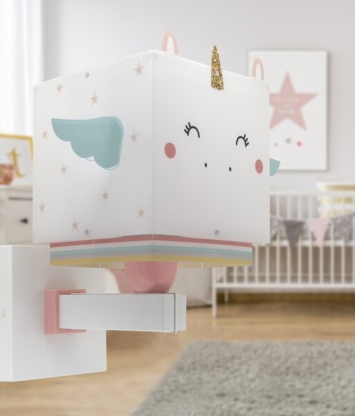 Dalber 64599 - Detské nástenné svietidlo LITTLE UNICORN 1xE27/15W/230V