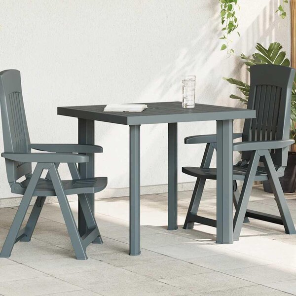Maison Exclusive - Záhradný stôl zelený 80x75x72 cm plast