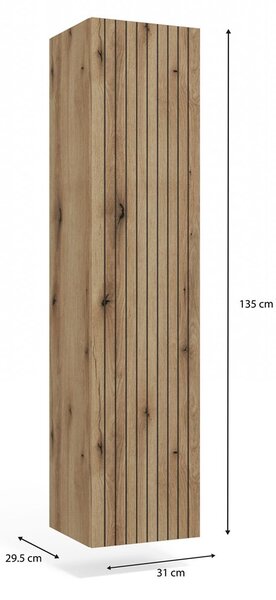 TP Living Závesná kúpeľňová skrinka Ryfo 31 cm dub evoke