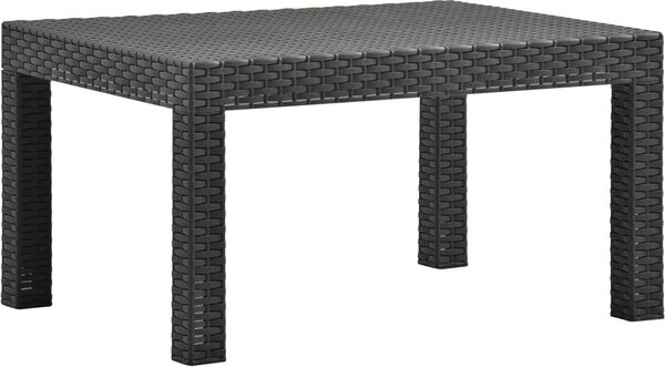 Maison Exclusive – Záhradný stôl, antracitová farba, 58 x 58 x 41 cm, PP ratan