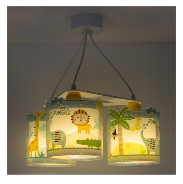 Dalber D-76114 - Detský luster MY LITTLE JUNGLE 3xE27/15W/230V