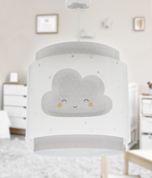 Dalber 76012E - Detský luster BABY DREAMS 1xE27/15W/230V šedá
