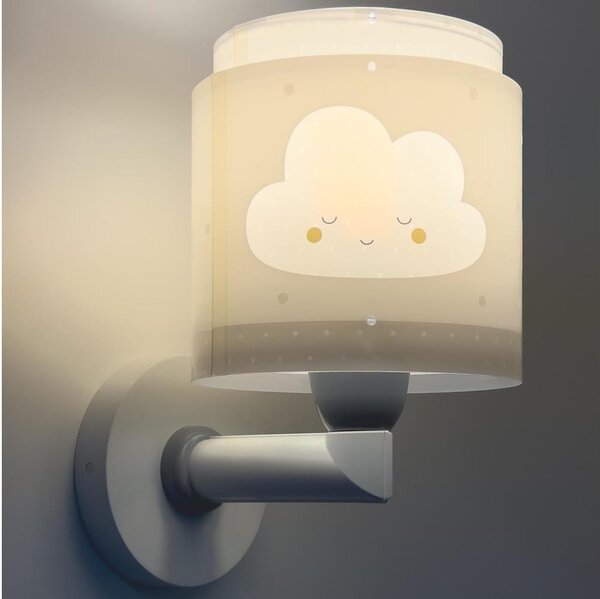 Dalber 76019E - Detské nástenné svietidlo BABY DREAMS 1xE27/15W/230V šedá