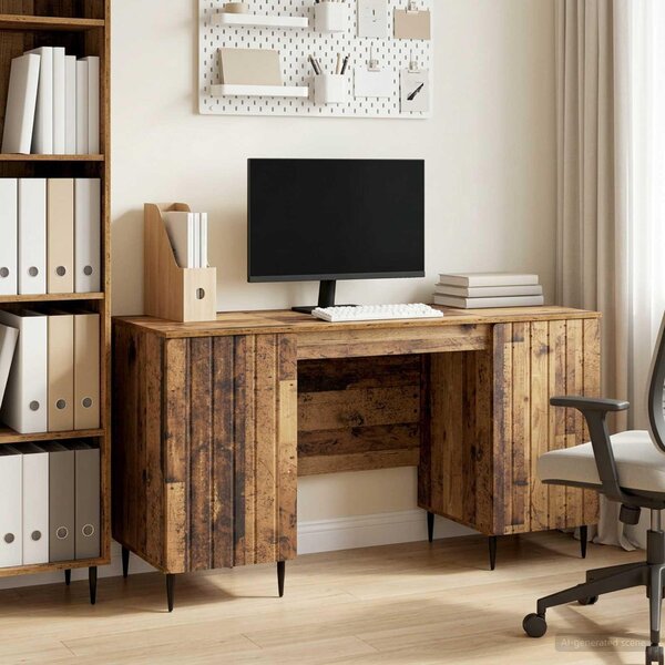 Maison Exclusive – písací stôl s policou z recyklovaného dreva 142,5 x 50 x 75 cm, drevotrieska